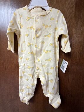 $18 Little Me Yellow Ducks 3month onesie with bib